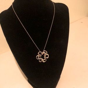 Silpada sterling silver cut out flower necklace